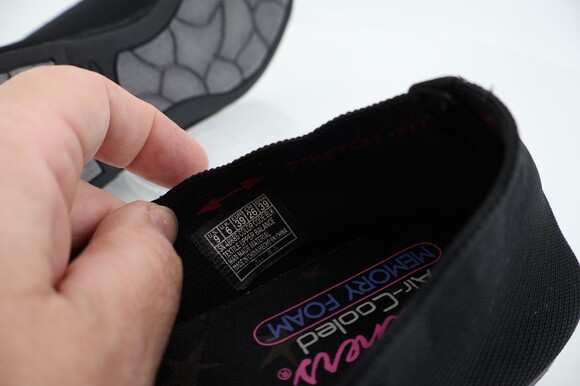 Skechers Women's Cleo Bewitch Flats Size 9 Black Knit Comfy Slip On Shoe Casual - Picture 10 of 11